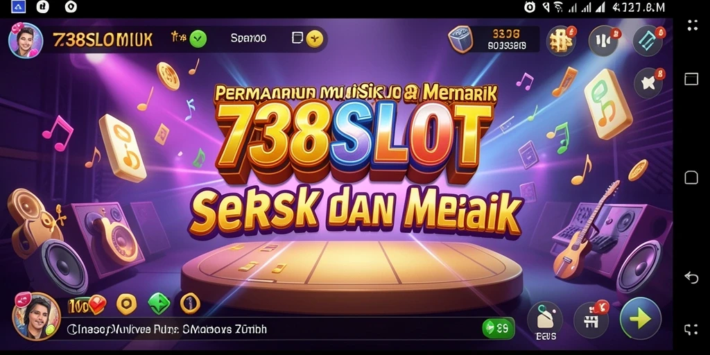 Screenshot gameplay 738SLOT dengan musik yang menggairahkan.