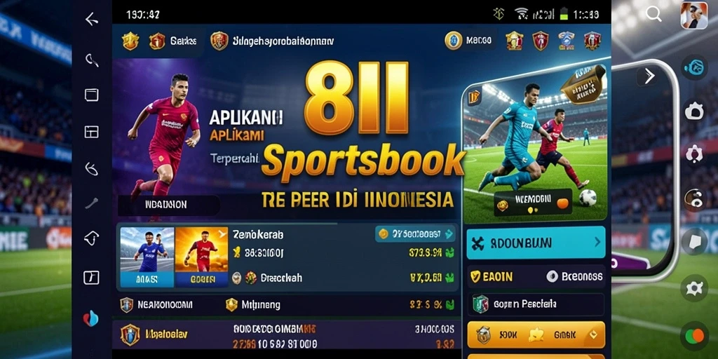 Tampilan gameplay aplikasi sportsbook 8II di perangkat mobile.