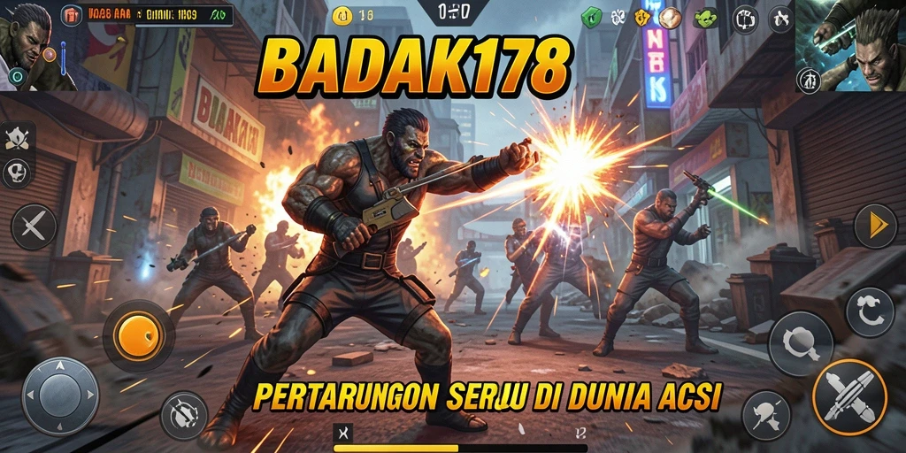 Tampilan aksi seru di gameplay BADAK178 yang menegangkan.