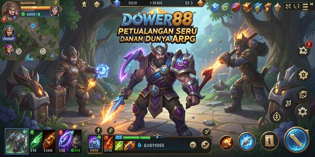 Tampilan gameplay DOWER88 yang mendebarkan di dunia ARPG.