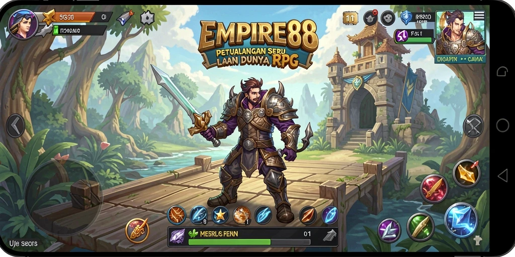 Gambaran gameplay seru di dunia RPG EMPIRE88.