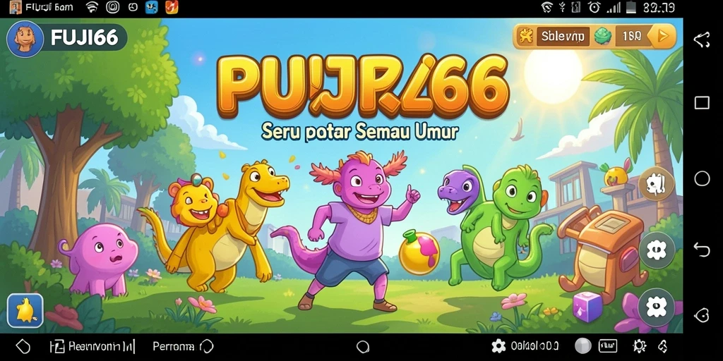 Tampilan gameplay seru dari permainan Puzzle FUJI66 yang menantang.