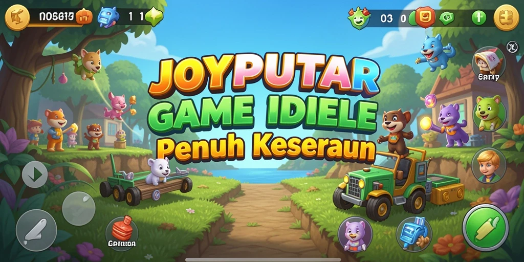 Screenshot gameplay <strong>JOYPUTAR</strong> menunjukkan keseruan dalam mengelola sumber daya.