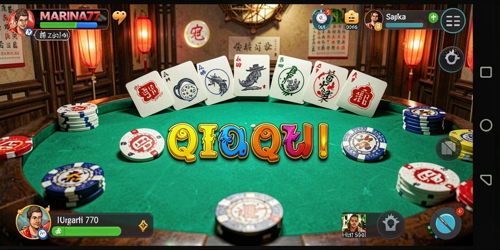 Tampilan gameplay QiuQiu yang menarik di MARINA77.