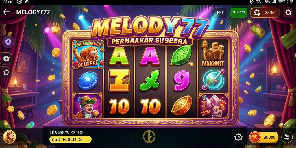 Tampilan gameplay seru dari MELODY77 dengan berbagai fitur menarik.