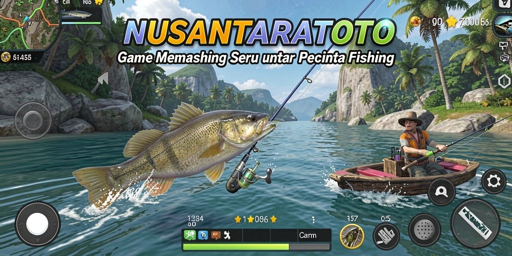 Screenshot gameplay NUSANTARATOTO dengan tampilan memancing yang menarik.