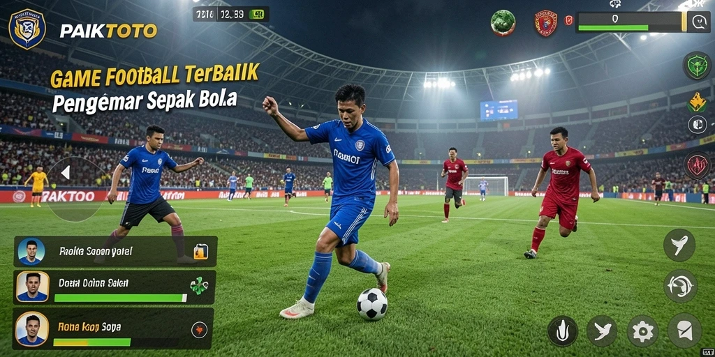 Tampilan gameplay menarik dalam PAKTOTO dengan aksi sepak bola menegangkan.