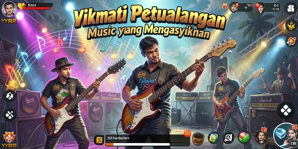 Tampilan gameplay YYRR yang seru dan interaktif.